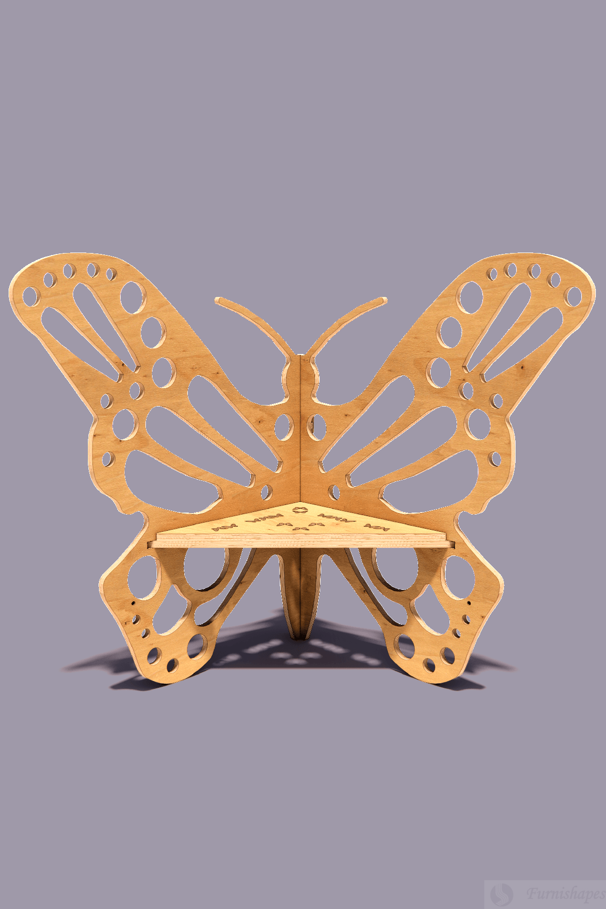 Wood Butterfly Chair CNC Plans - DXF Files - Image 7