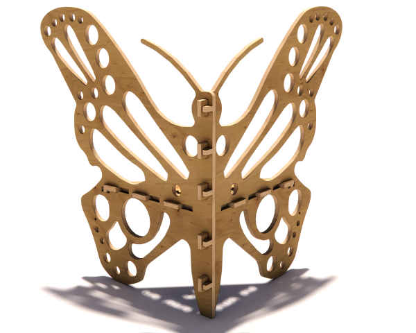 Wood Butterfly Chair CNC Plans - DXF Files - Image 6