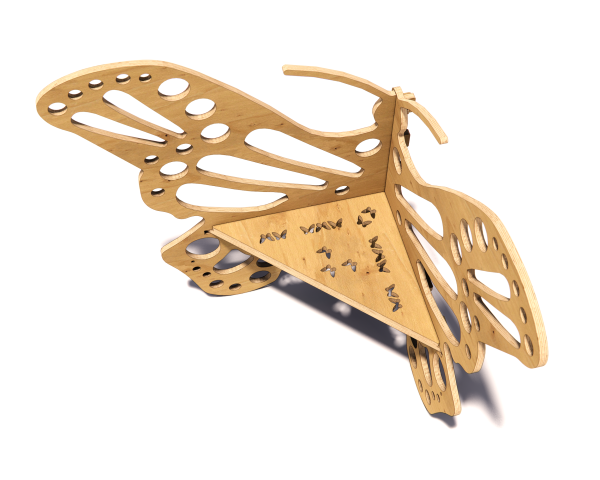 Wood Butterfly Chair CNC Plans - DXF Files - Image 3