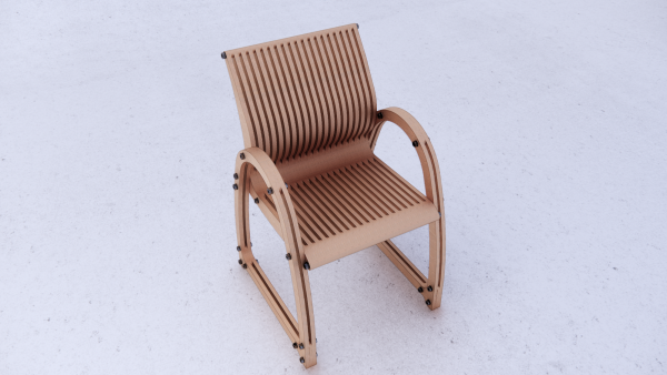 Plywood Chair | DXF free File for CNC Cutting