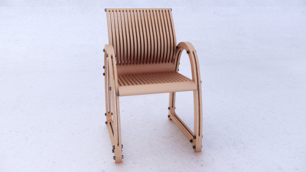 Plywood Chair | DXF free File for CNC Cutting - Image 4