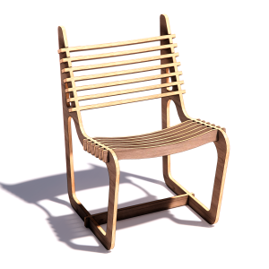 The "Linea" CNC Plywood Chair Plans -dxf free plans