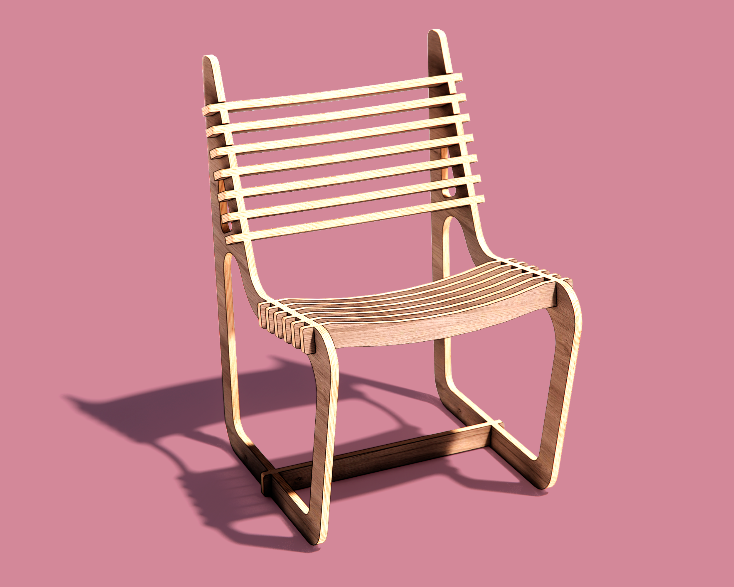 The "Linea" CNC Plywood Chair Plans -dxf free plans - Image 5