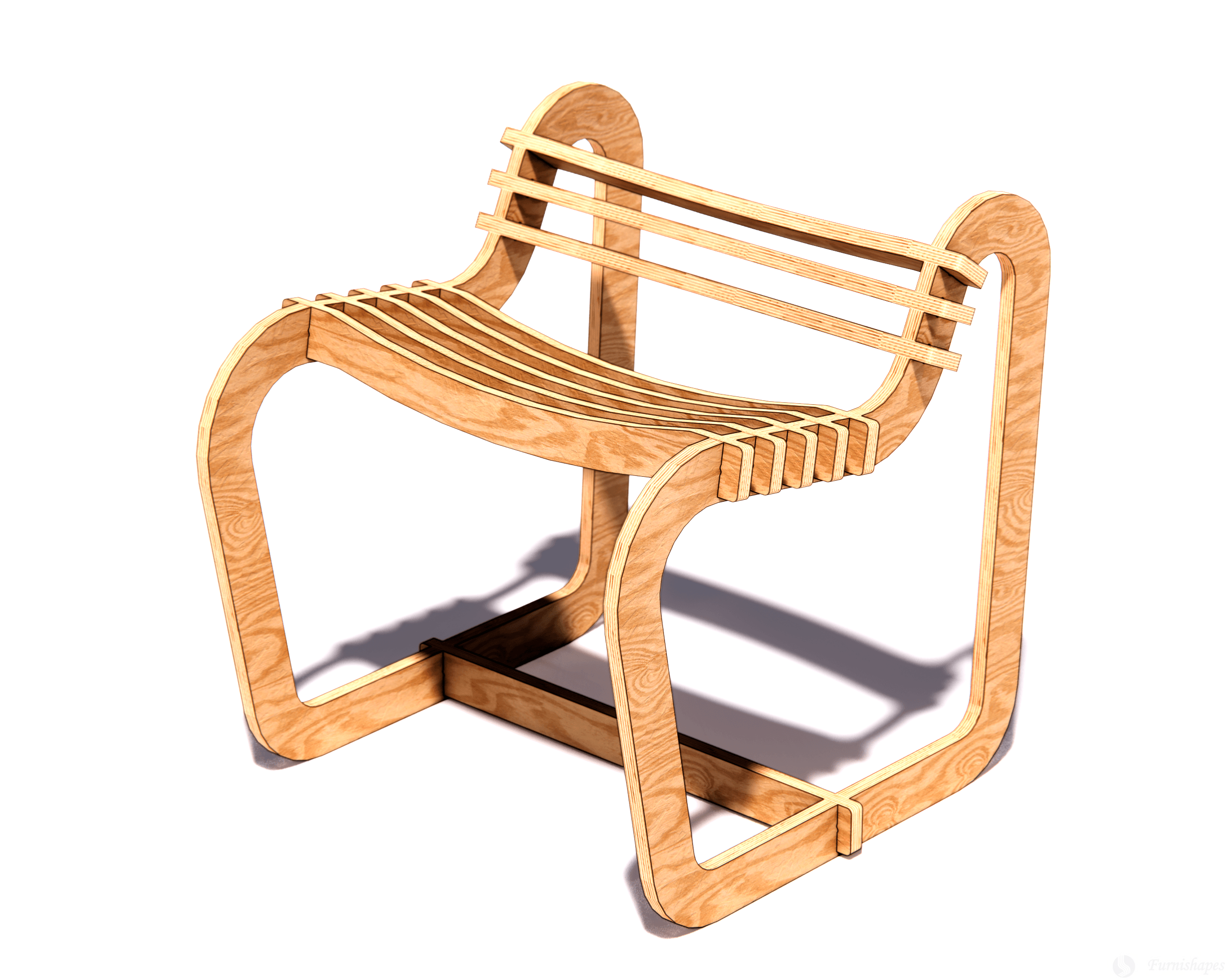 The "Curve" CNC Plywood Chair Plans - Image 5