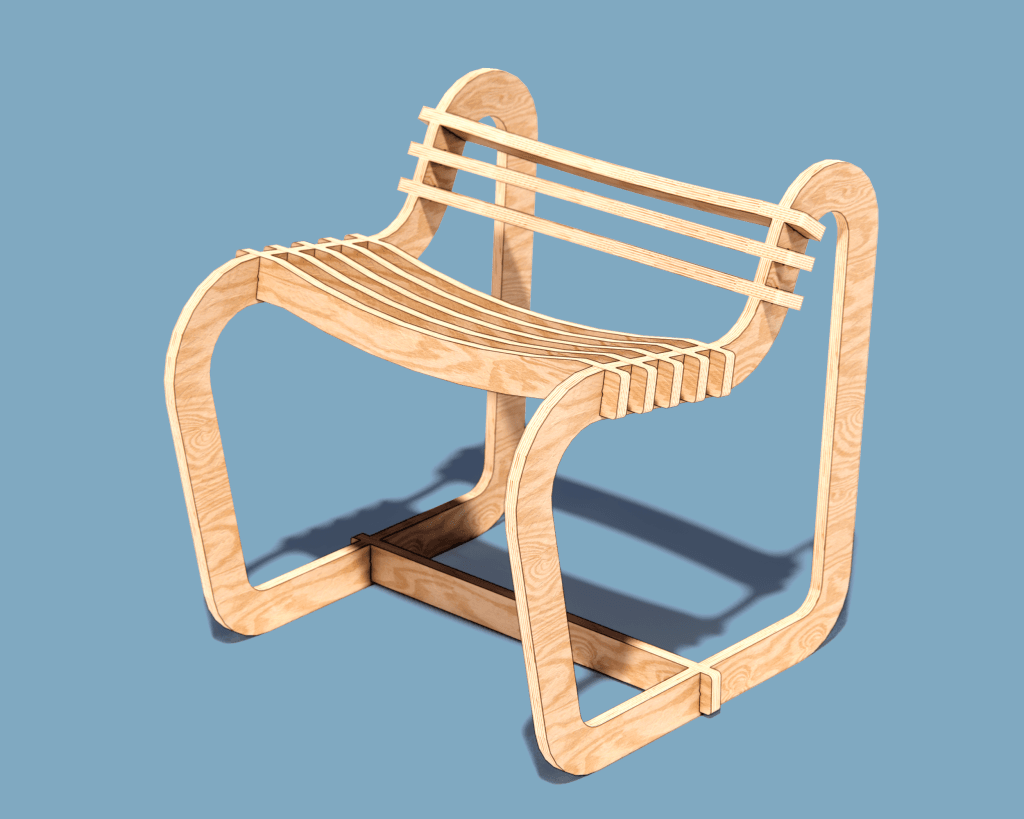The "Curve" CNC Plywood Chair Plans