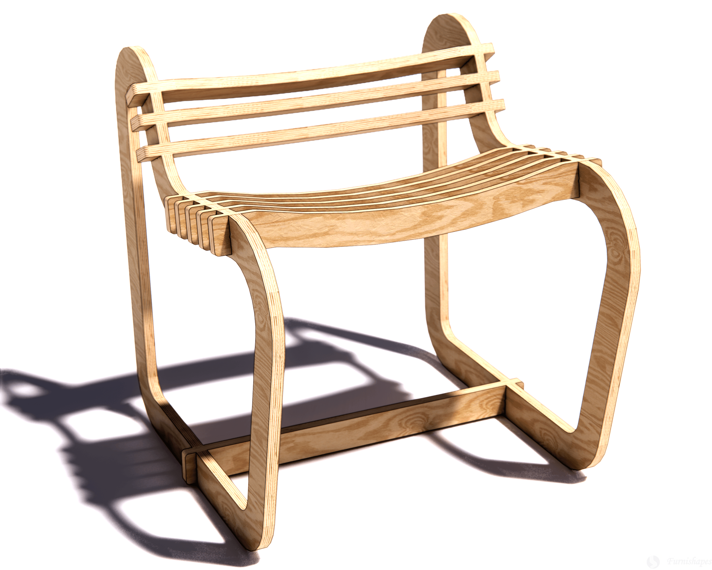 The "Curve" CNC Plywood Chair Plans - Image 2