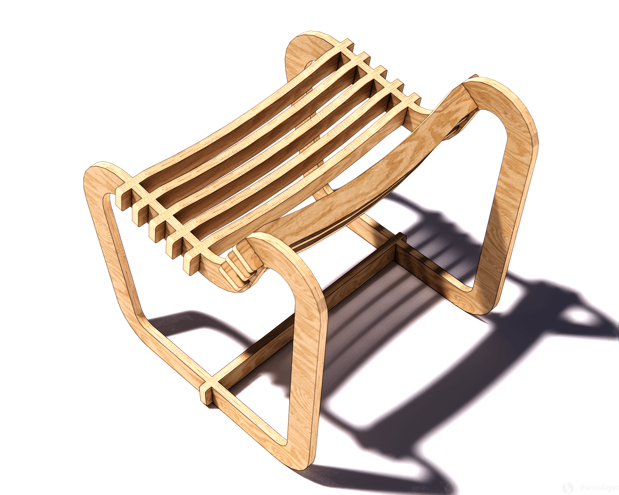The "Curve" CNC Plywood Chair Plans - Image 4