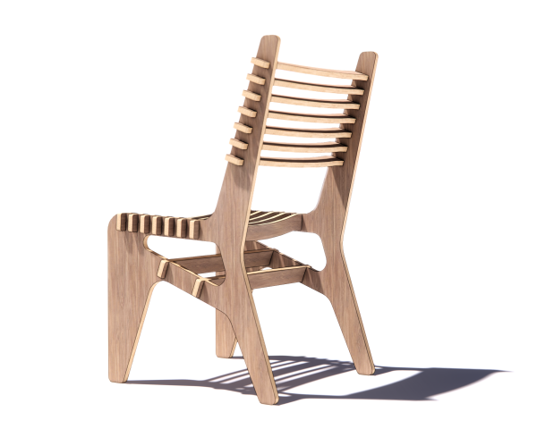 Modern Flowing Chair - Digital CNC Plans in DXF Format - Image 5