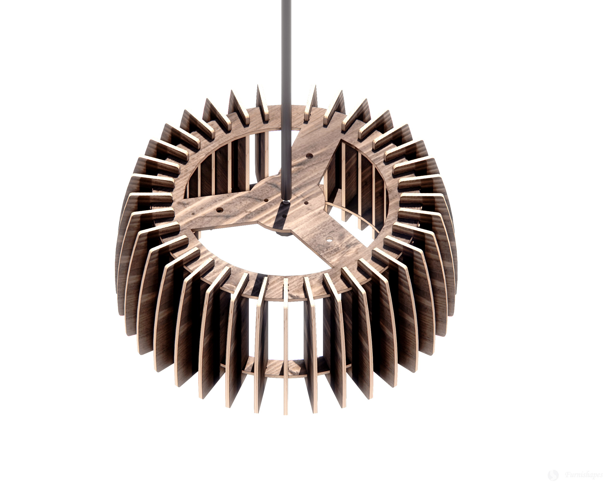 The Turbine Pendant Light: Parametric CNC Plans (DXF) - Image 5