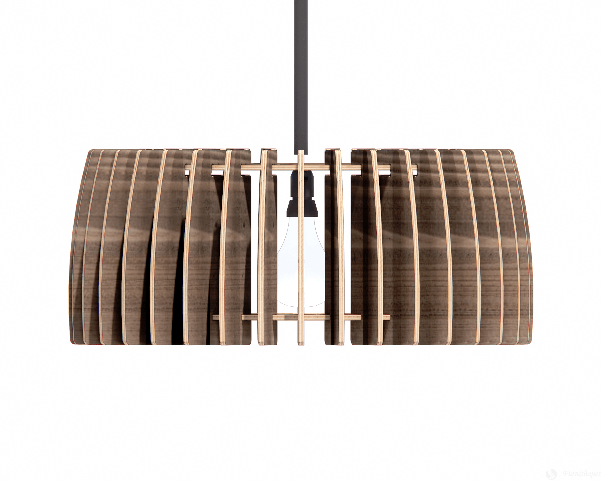The Turbine Pendant Light: Parametric CNC Plans (DXF) - Image 4