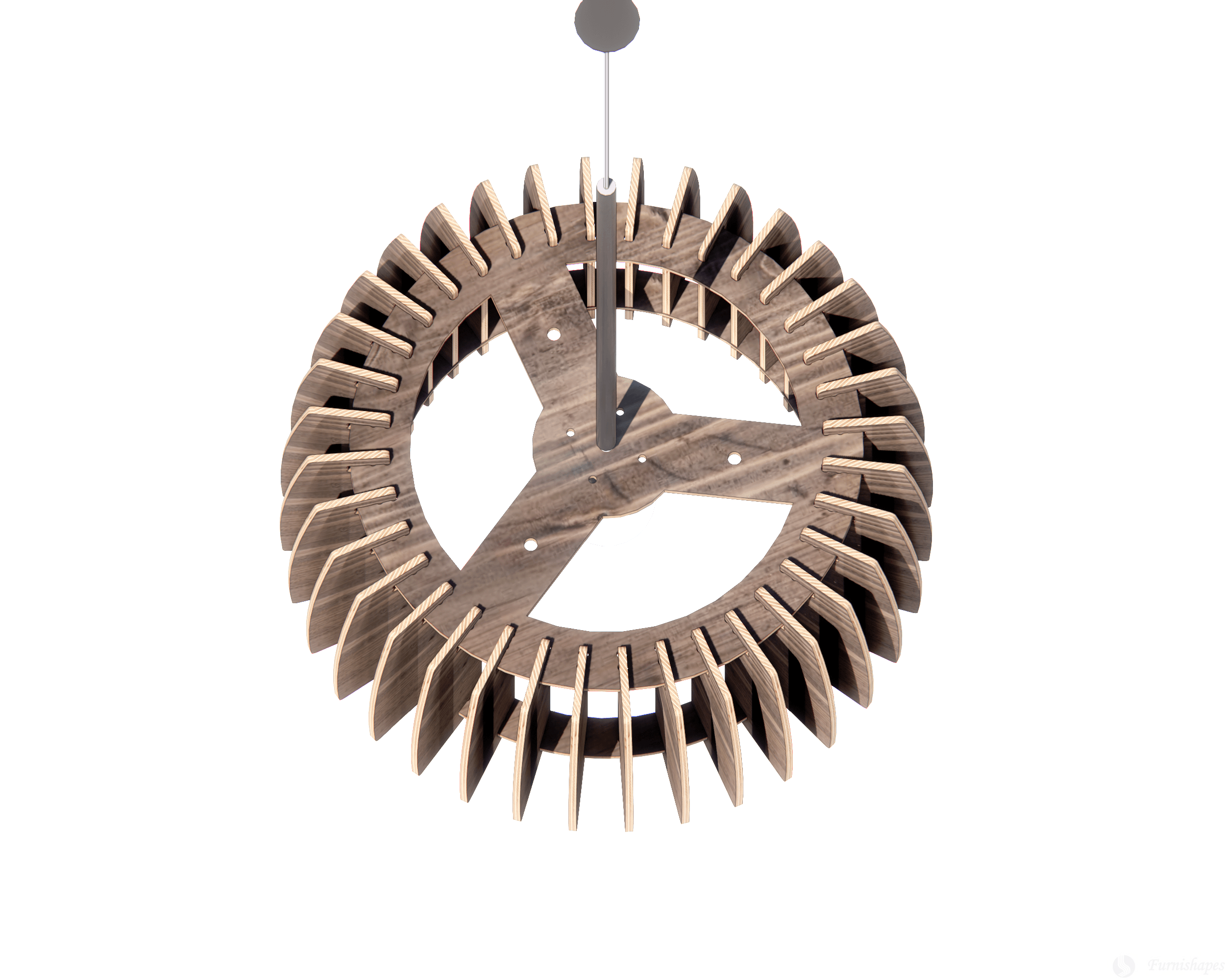 The Turbine Pendant Light: Parametric CNC Plans (DXF) - Image 2