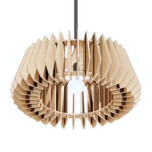 Parametric Wooden Pendant Light: CNC Router Files