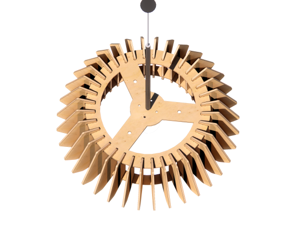 Parametric Wooden Pendant Light: CNC Router Files - Image 4