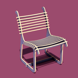 The "Horizon" CNC Plywood Chair Plans -DXF free file