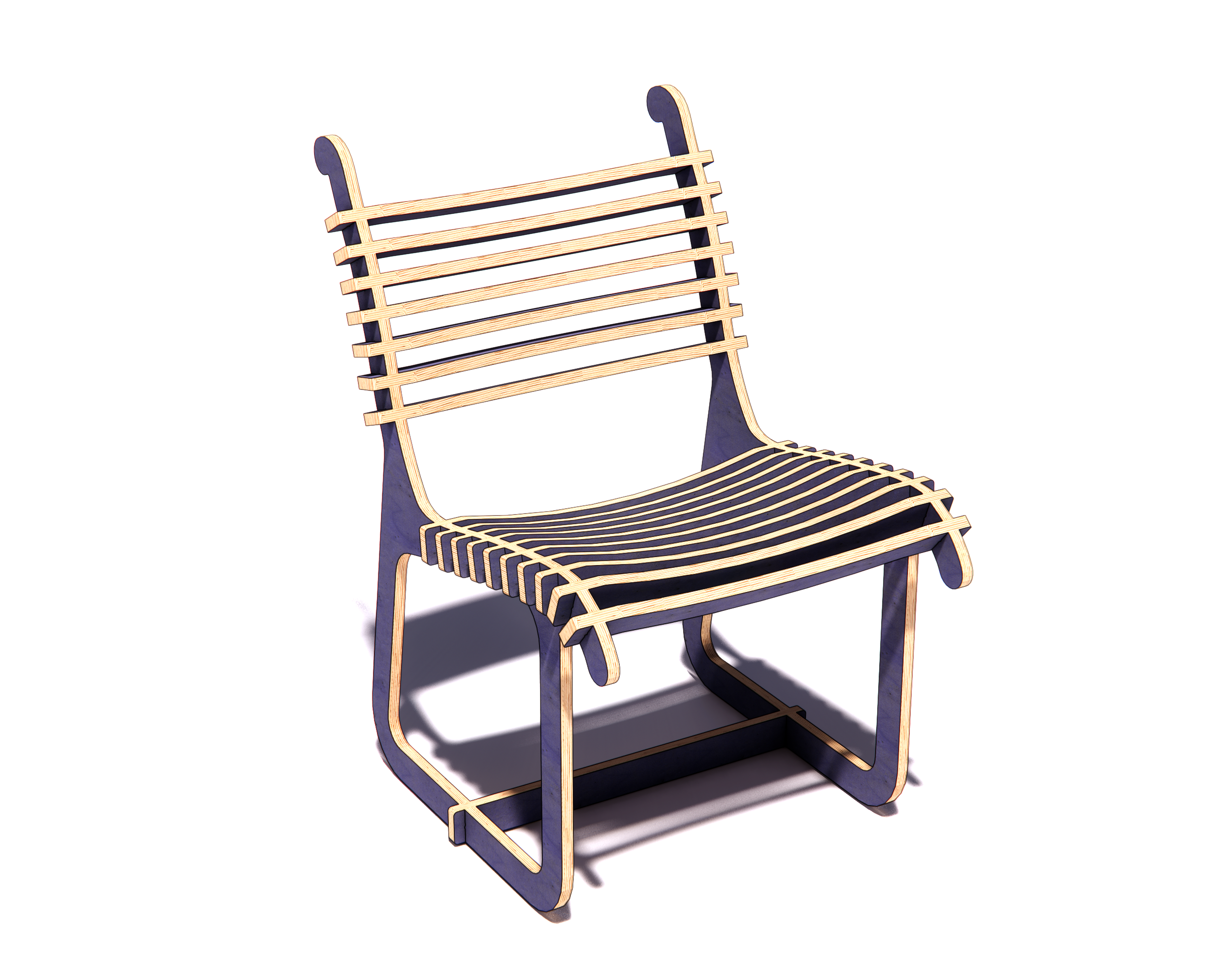 The "Horizon" CNC Plywood Chair Plans -DXF free file - Image 6