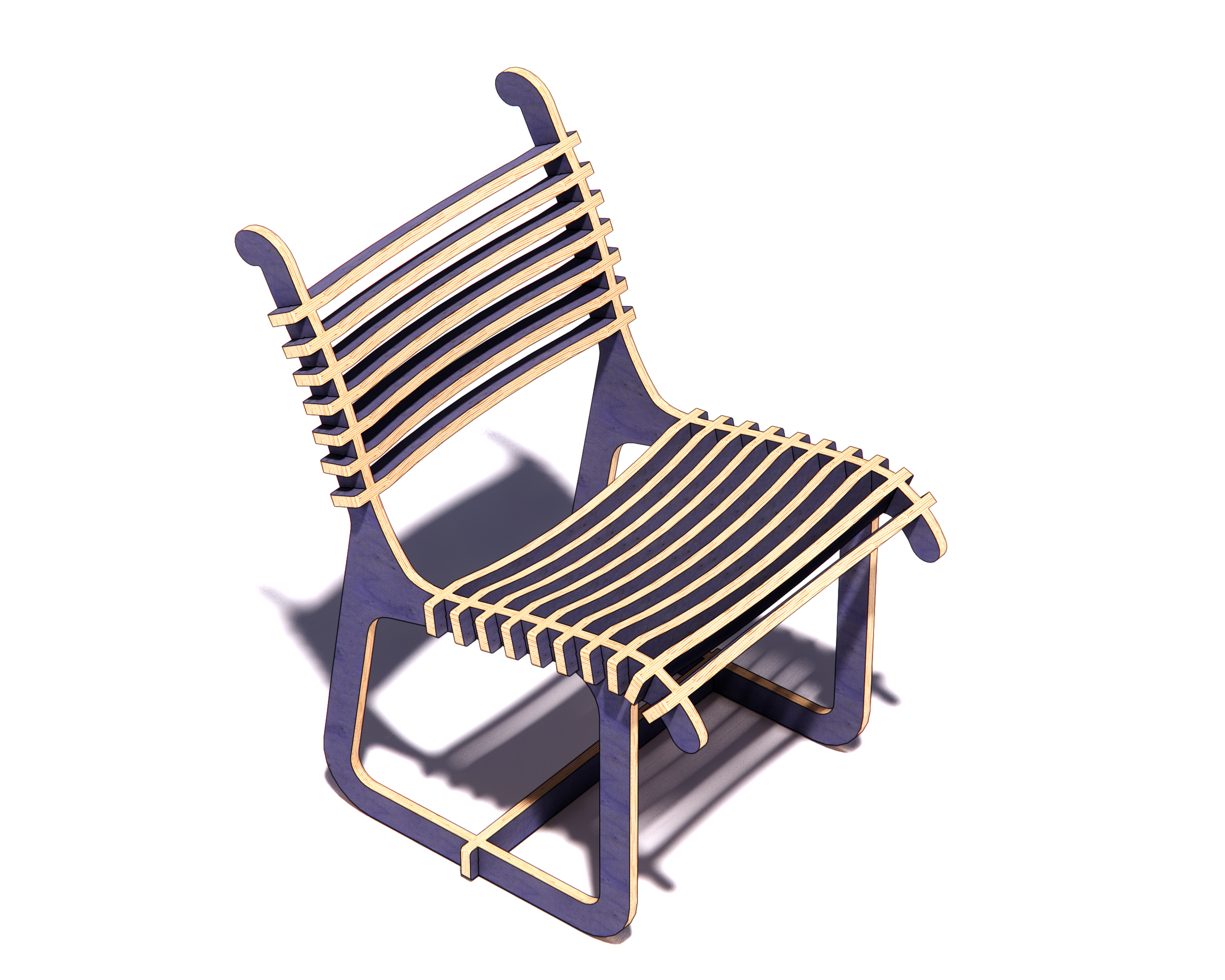 The "Horizon" CNC Plywood Chair Plans -DXF free file - Image 4