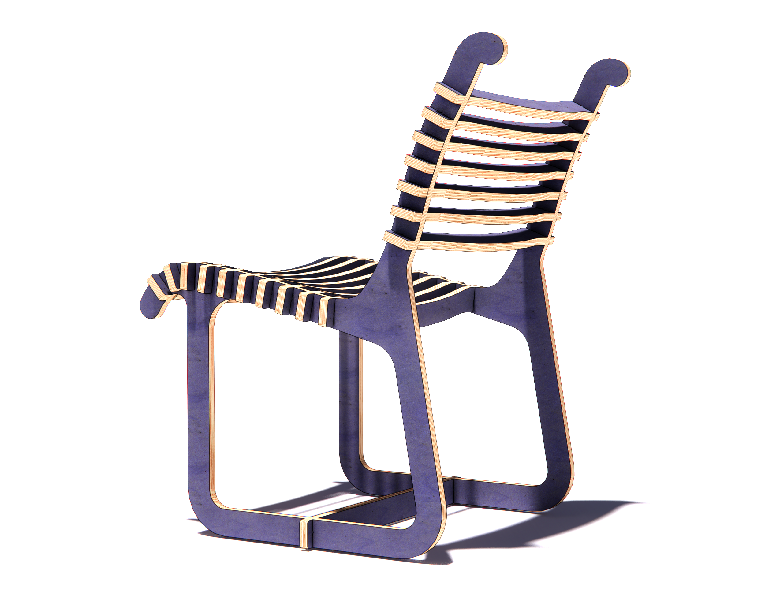 The "Horizon" CNC Plywood Chair Plans -DXF free file - Image 3