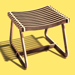 The "Step" CNC Plywood Stool Plan -DXF free file