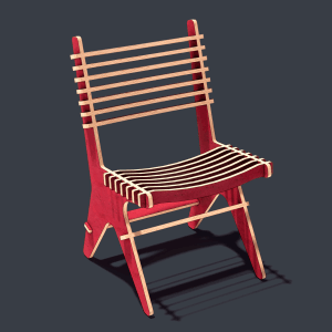 The "Rhythm" CNC Plywood Chair Plans