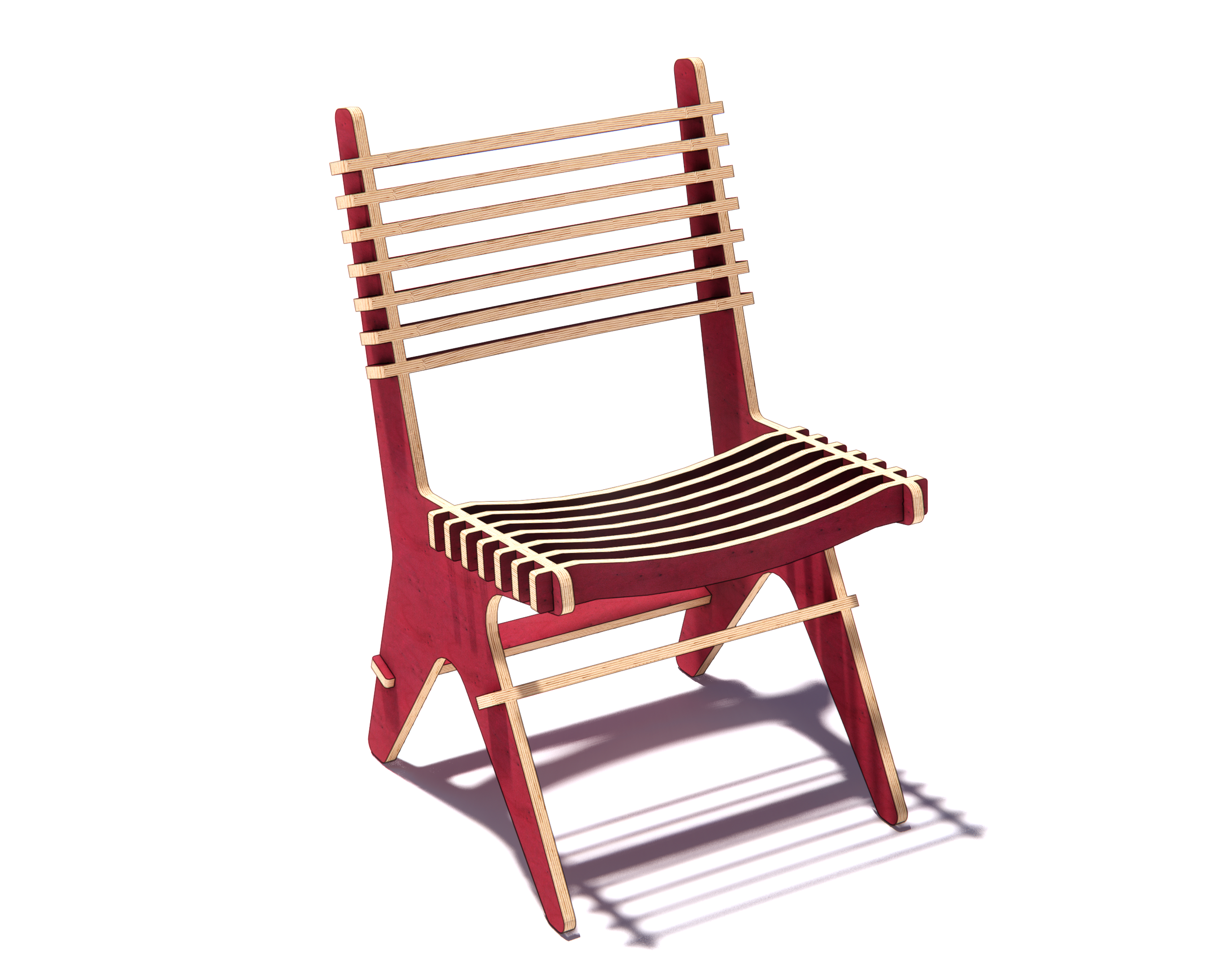 The "Rhythm" CNC Plywood Chair Plans -DXF free file - Image 2