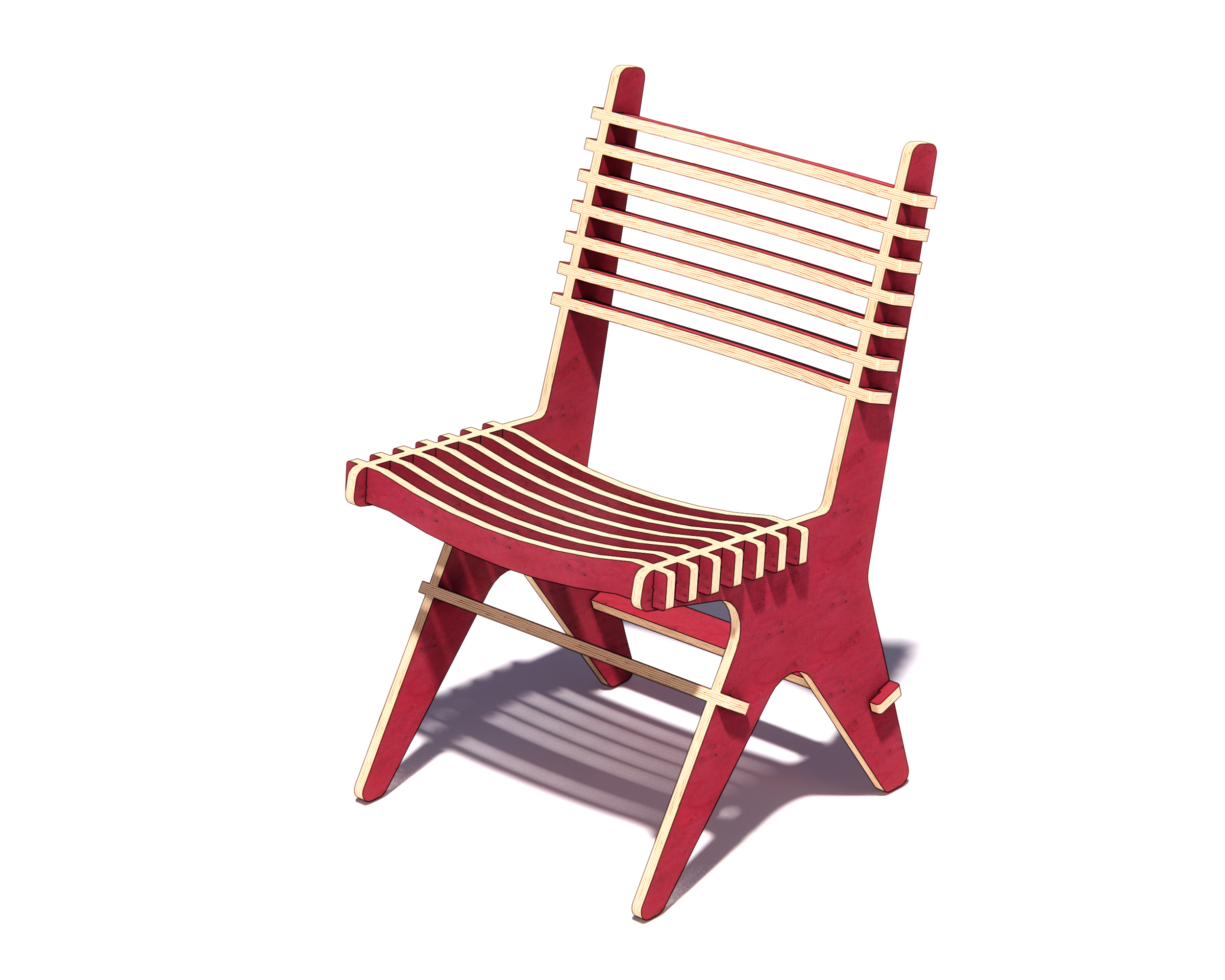 The "Rhythm" CNC Plywood Chair Plans -DXF free file - Image 5