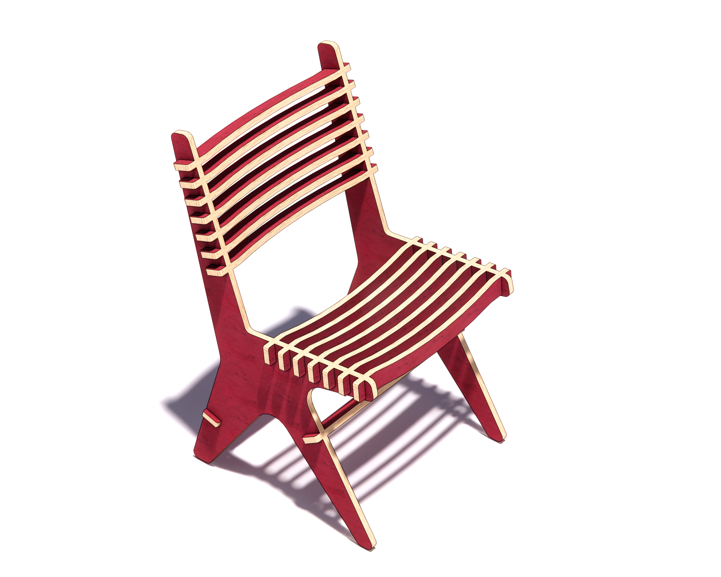 The "Rhythm" CNC Plywood Chair Plans -DXF free file - Image 4