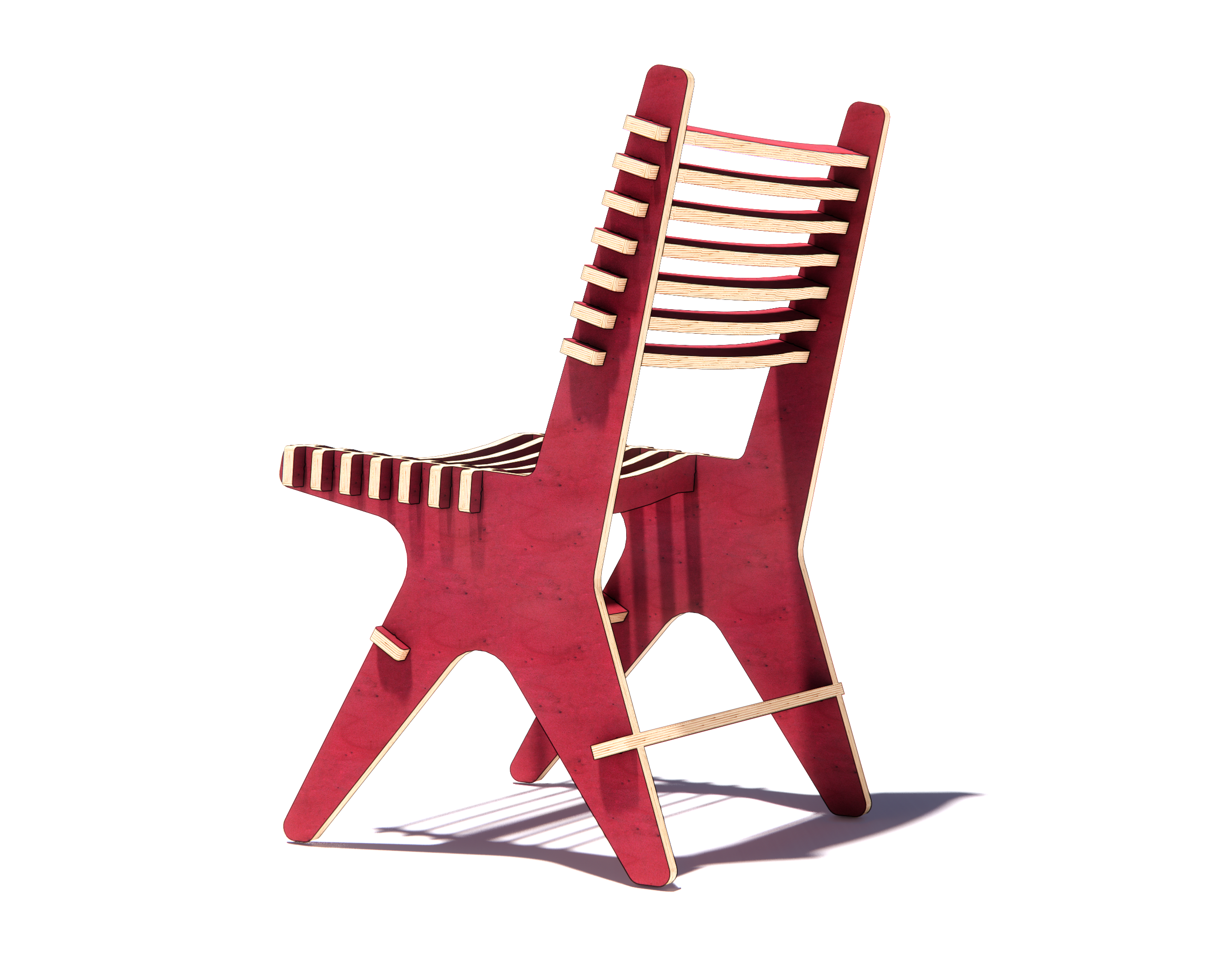 The "Rhythm" CNC Plywood Chair Plans -DXF free file - Image 3