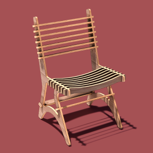 The "Tempo" CNC Plywood Chair Plans -DXF free file