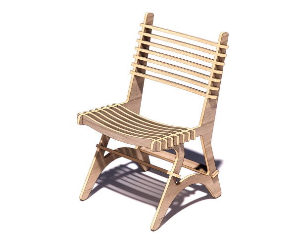 The "Tempo" CNC Plywood Chair Plans -DXF free file - Image 4