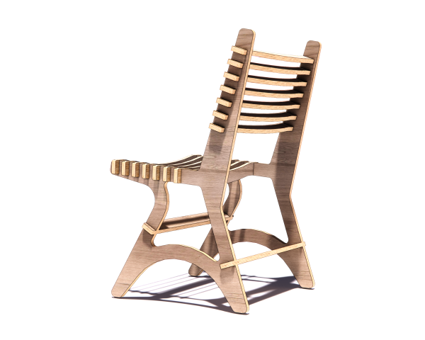 The "Tempo" CNC Plywood Chair Plans -DXF free file - Image 3