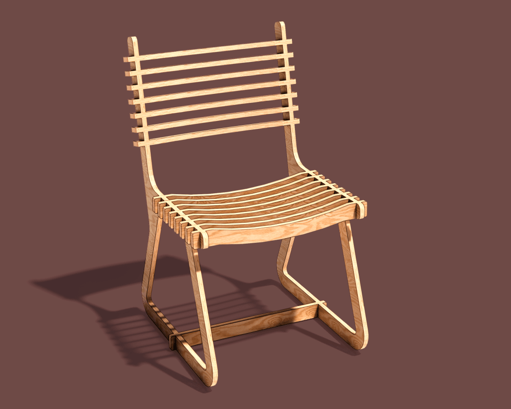 The "Stride" CNC Plywood Chair Plans