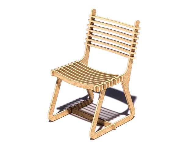 The "Stride" CNC Plywood Chair Plans -DXF free file - Image 4