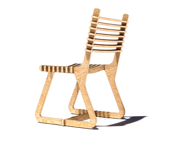 The "Stride" CNC Plywood Chair Plans -DXF free file - Image 2