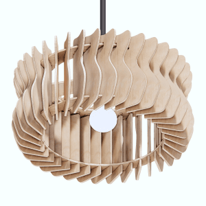 The Cloudburst Pendant Lamp: Parametric CNC Plans (DXF)