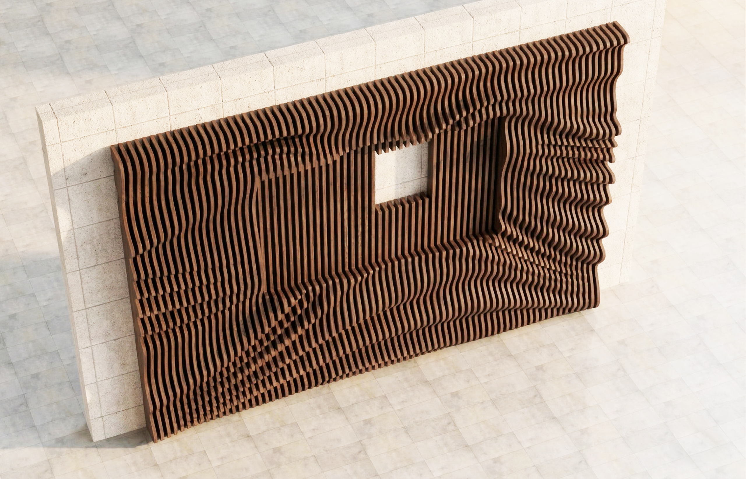 Wavy Parametric Wall Art | Digital CNC Router Plans & Vector Files - Image 3