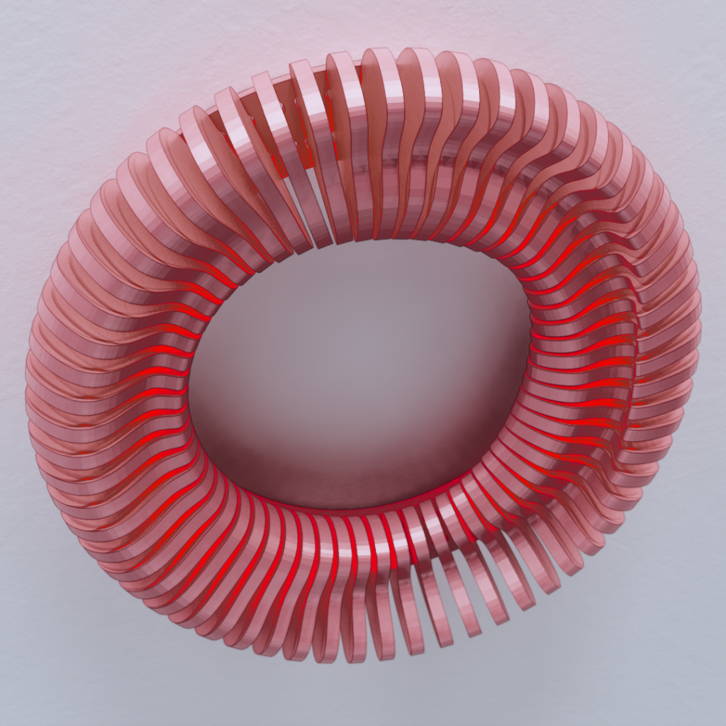 Parametric Torus Ring Wall Art plans for 3D volumetric slatted circular wall sculpture CNC router laser cutting template - wall art 06-001.jpg